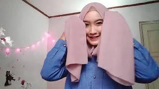 Tutorial hijab pashmina simple