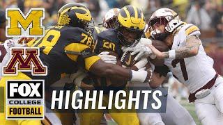 Minnesota Golden Gophers vs. No. 12 Michigan Wolverines Highlights  FOX College Football