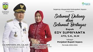 Upacara Pengambilan Sumpah Jabatan dan Pelantikan Edy Supriyanta Sebagai Penjabat Bupati Jepara 2022