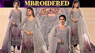 TOP QUALITY MARIA B NEW MBROIDERED COLLECTION 2023 PARTY WEAR️ FORMAL DRESSES   DESIGNER WEAR