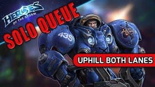 Solo Queue Uphill Both Lanes  Heroes of the Storm Gameplay