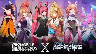 All Aspirants 2024 Skin Comparison Layla Change Ruby Lesley Fanny Angela Mobile Legends MLBB