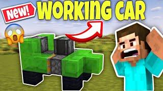 Minecraft  How to Make Working Moving Car  Tutorial JavaBedrock