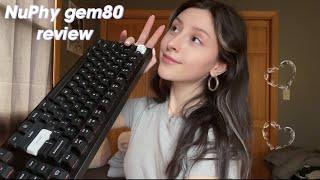ASMR RELAXING KEYBOARD REVIEW ⌨️ unboxing the NuPhy gem80 keyboard kit switches typing 