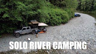 Exploring Vancouver Island Solo Camping by the River