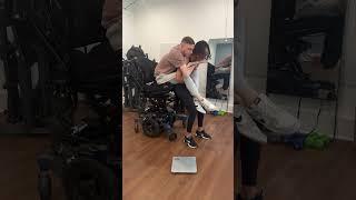 How I Help Weigh My Paralyzed Husband #quadriplegic
