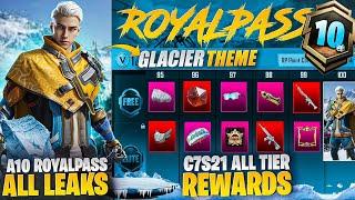 OMG  A10 Royal Pass Leaks Is Here  Next Season Tier Rewards  Glacier Theme Is Coming In Pubgm