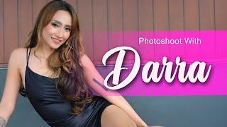 Photoshoot with DARRA  Model cantik tinggi semampai dengan pose selalu keren