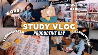 STUDY VLOG Produktiver Tag Lernen für Klausur Drogerie Haul uvm.  JustSayEleanor