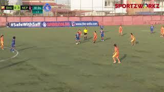 BHUTAN vs NEPAL  SAFF U-16 Women’s Championship 2024 NEPAL