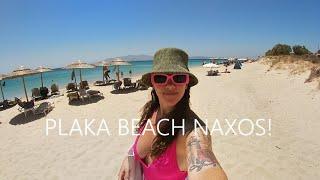 PLAKA BEACH NAXOS GREECE WALKING TOUR NAXOS GREECE NAXOS