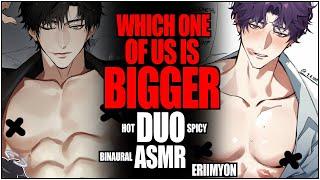 𝐇𝐎𝐓 & 𝐒𝐏𝐈𝐂𝐘 Boyfriend DUO ASMR WHICH ONE IS BIGGER  Binaural 3D  BF x Listener  Sandwiched