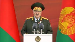 Лукашенко на военном параде Мы НЕ подведём НЕ имеем права  3 июля 2024