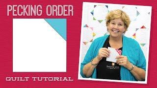 Make a Pecking Order Quilt with Jenny Doan of Missouri Star Video Tutorial