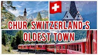 Chur Switzerland  the oldest city in Switzerland  4K  Swiss towns  Graubunden  Graubünden