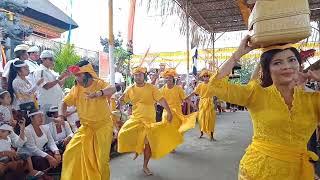 nyenuk barak lan kuning ring karya agung pura desa adat sanggulan tabanan