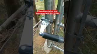 Install a Motorized Gate Opener on a Chain Link Fence #shortvideo #diy