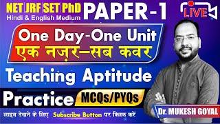 One Day - One Unit Live Practice with MCQsPYQs II By Dr. Mukesh Goyal II Part - 2