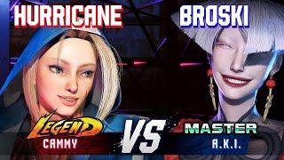 SF6 ▰ HURRICANE Cammy vs BROSKI A.K.I. ▰ High Level Gameplay