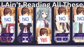 You Do NOT Need to Read ALL Routes in a Visual Novel Mostly  Angepinion