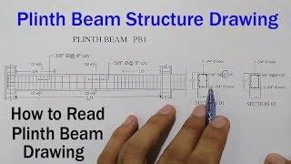 How to read Plinth Beam Drawing? Plinth Beam Structure Drawing - Structure Drawing for Plinth Beam -