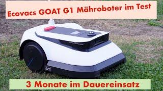 Ecovacs GOAT G1 Mähroboter ohne Kabel im Test - Aufbau Einrichtung 3 Monate Betrieb und Wartung