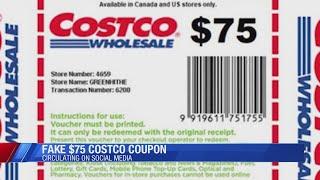 Costco Anniversary $75 Facebook coupon is a scam company says