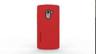 Cool Mango FlexiGel Back Cover for Lenovo K4 Note - Lava Red - 360 Degree Spin
