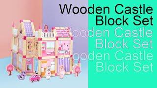 Your Kids First Dream House Is a Castle  Ealingkids Wooden Castle Block Set
