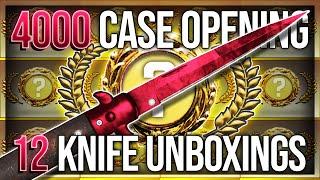 12 KNIFE UNBOXINGS IN 1 VIDEO 4000 CASE OPENING