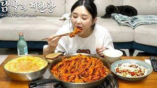 Real Mukbang Spicy Chicken Feet & Soju  Crab Egg Soup Recipe