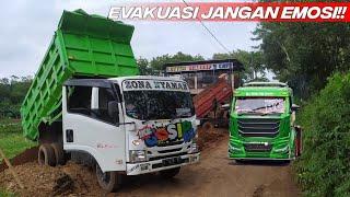 JANGAN EMOSI SAAT EVAKUASI  Canter Explore Terjebak Macet ⁉️