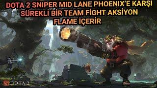 Dota 2  Sniper Pos 2 Midlane Vs Kuş  Türkçe  Öğretici Rehber 