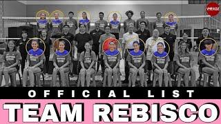 Team Rebisco Official Line Up  Philippine Womens Volleyball National Team Asian Club Championship
