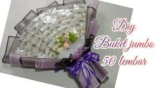 diy buket uang jumbo 50 lembar