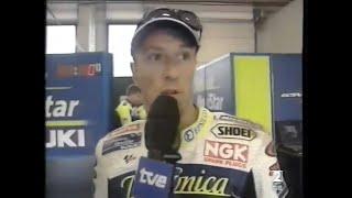 Sete Gibernau se calienta e insulta a Jeremy McWilliams  MotoGP Holanda 2002