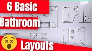 6 Basic Bathroom Layouts - What Works Best & What Doesnt Make Sense