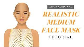 DETAILED & REALISTIC Face Mask for MEDIUM Skin  Stardoll Face Mask Tutorial  LanaDelChanel.