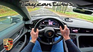 2023 PORSCHE TAYCAN TURBO S  Sport Turismo  POV Test Drive