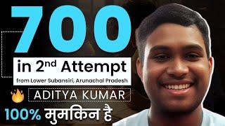 Aditya from Arunachal scoring 700 in NEET 2024 Exam is Easy BUT Preparation is Daily Hard Work