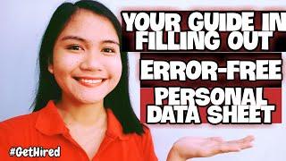 TOP 5 COMMON MISTAKES SA PAGPI-FILL OUT NG PERSONAL DATA SHEET + GENERAL GUIDELINES  NAYUMI CEE