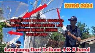 SELURUH INDONESIA LUBER SINYAL UNTUK 3UR0 2024 GANTI LNB TELKOM 4 KE S BAND SENDIRI