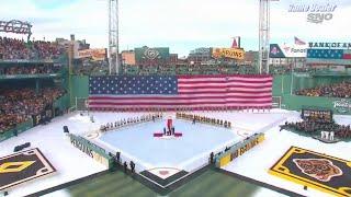 NHL Winter Classic Penguins @ Bruins STAR SPANGLED BANNER FIRST PUCK PITCH Jan 02 2023