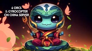 Dota 2 Auto Chess  6 Orcs & Gyrocopter on China Server