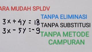 Sistem persamaan linear dua variabel