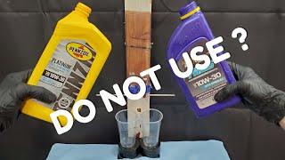 Pennzoil Platinum Engine oil VS Royal purple HPS Full synthetic