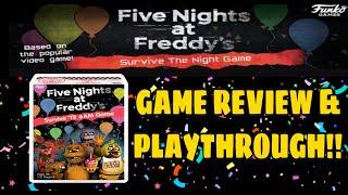 FNAF SURVIVE TIL 6AM FUNKO BOARD GAME GAME REVIEW & PLAYTHROUGH - Five Nights at Freddy’s