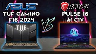 Tuf Gaming F16 2024 vs Pulse 16 AI C1V  Best Entry Gaming Laptops 2024 Tech compare