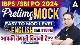 IBPS PO & SBI PO Prelims 2024  English Mock Test By Santosh Ray