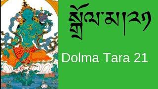 སྒྲོལ་མ།༢༡  Dolma Tara21  Tibetan Prayers Morning Prayers